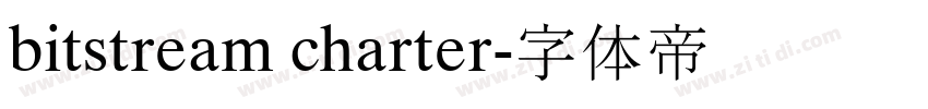 bitstream charter字体转换